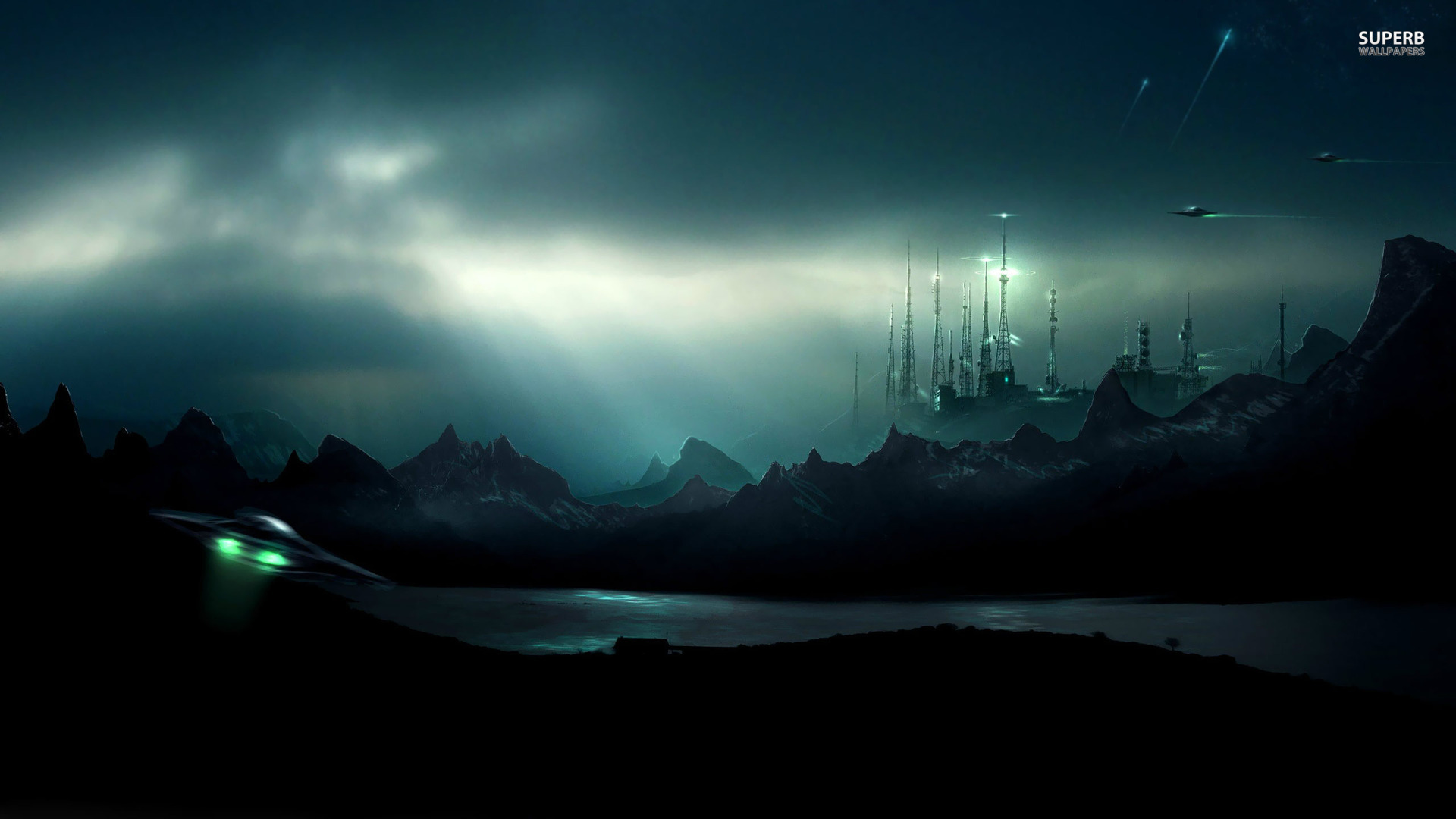 aliens attacking the city wallpaperwide hd wallpaper site