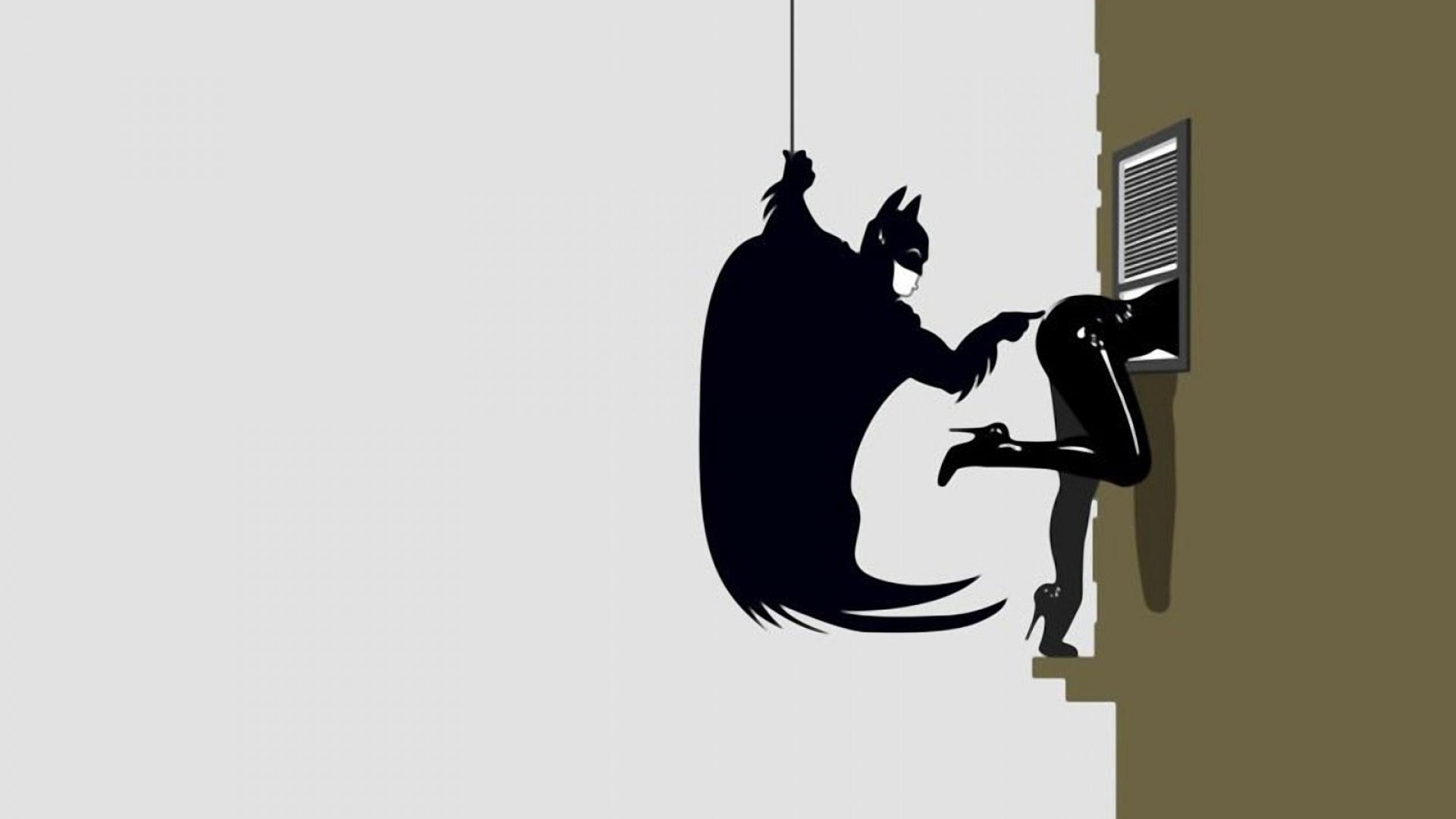 fond d'écran batman drôle et catwoman dans cartoon animation fonds