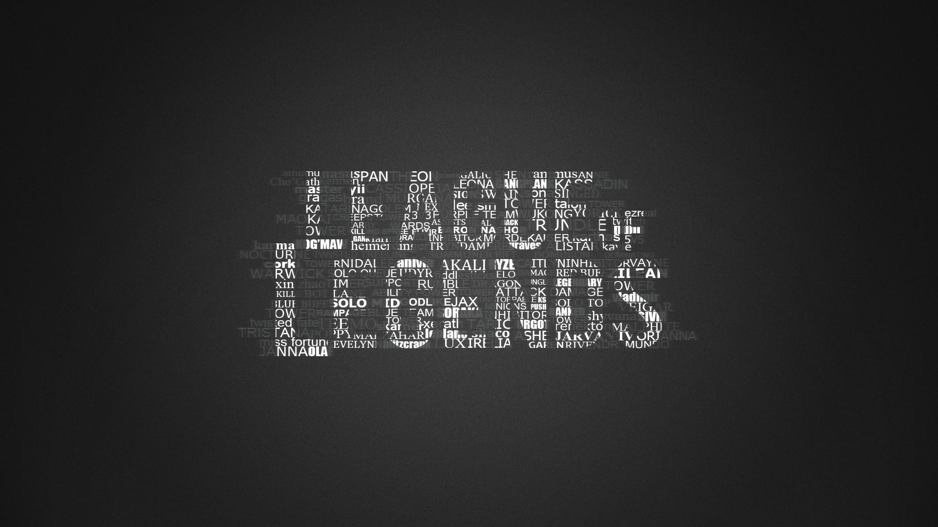 league de legends logo in typography hd wallpaper fond ecran hd