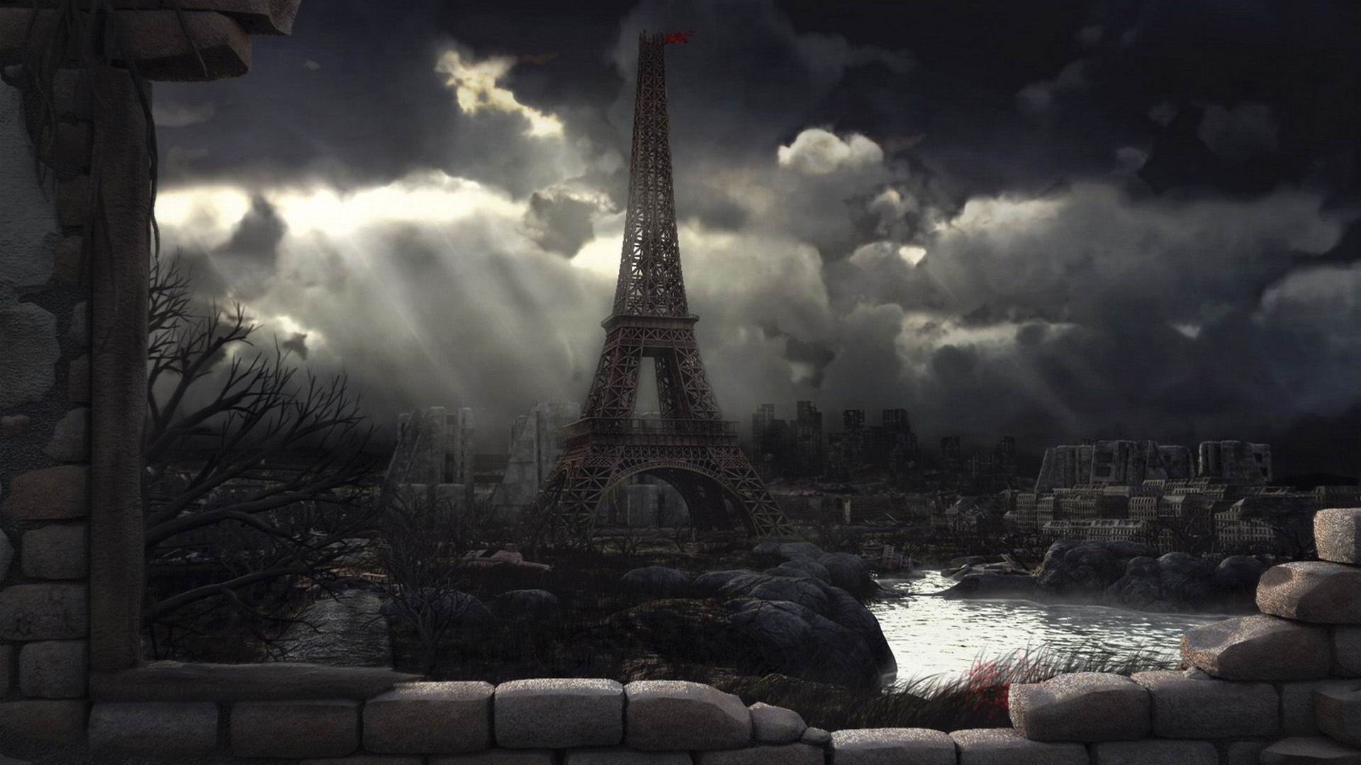 paris aftermath l'illustrateur du monde fond d'écran x fond