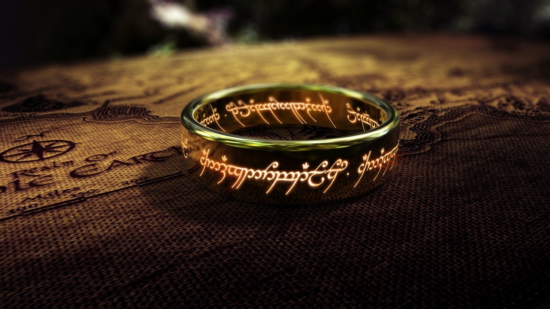 lord of the rings one of the ring close up x