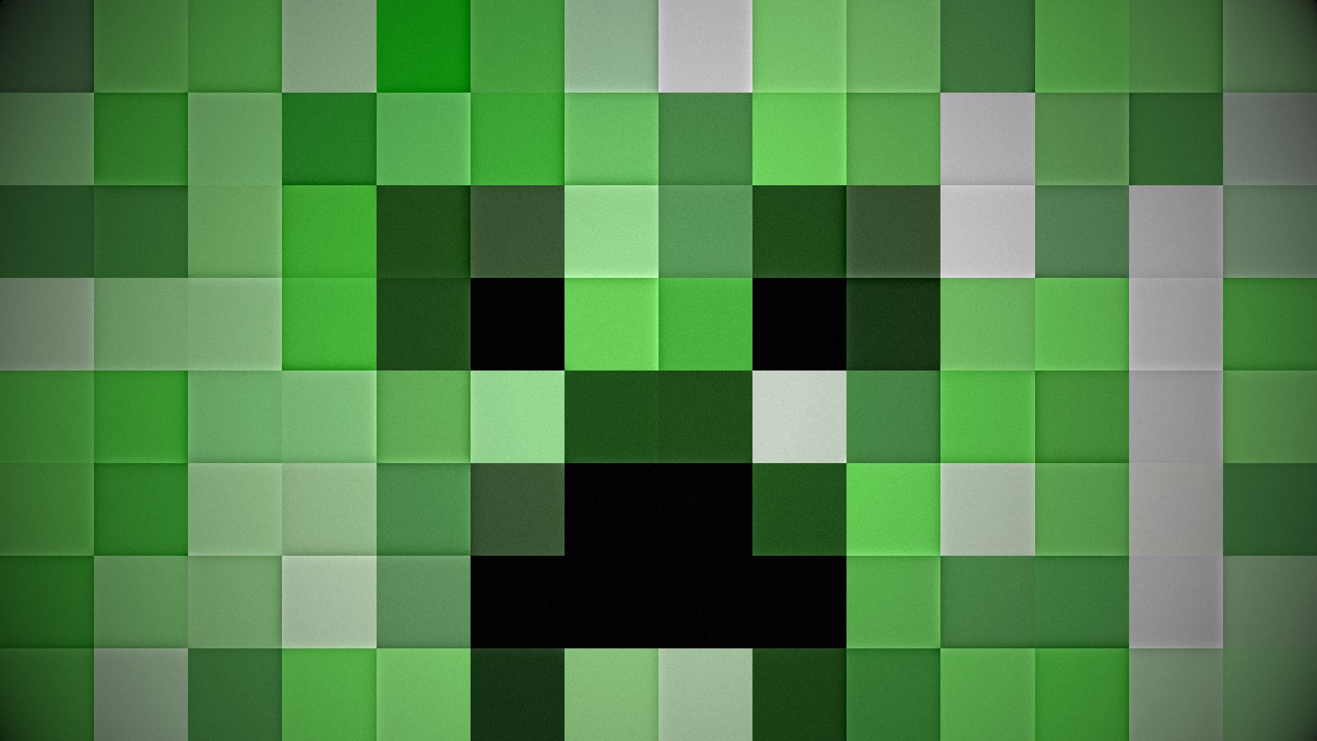 minecraft green box hd wallpaper