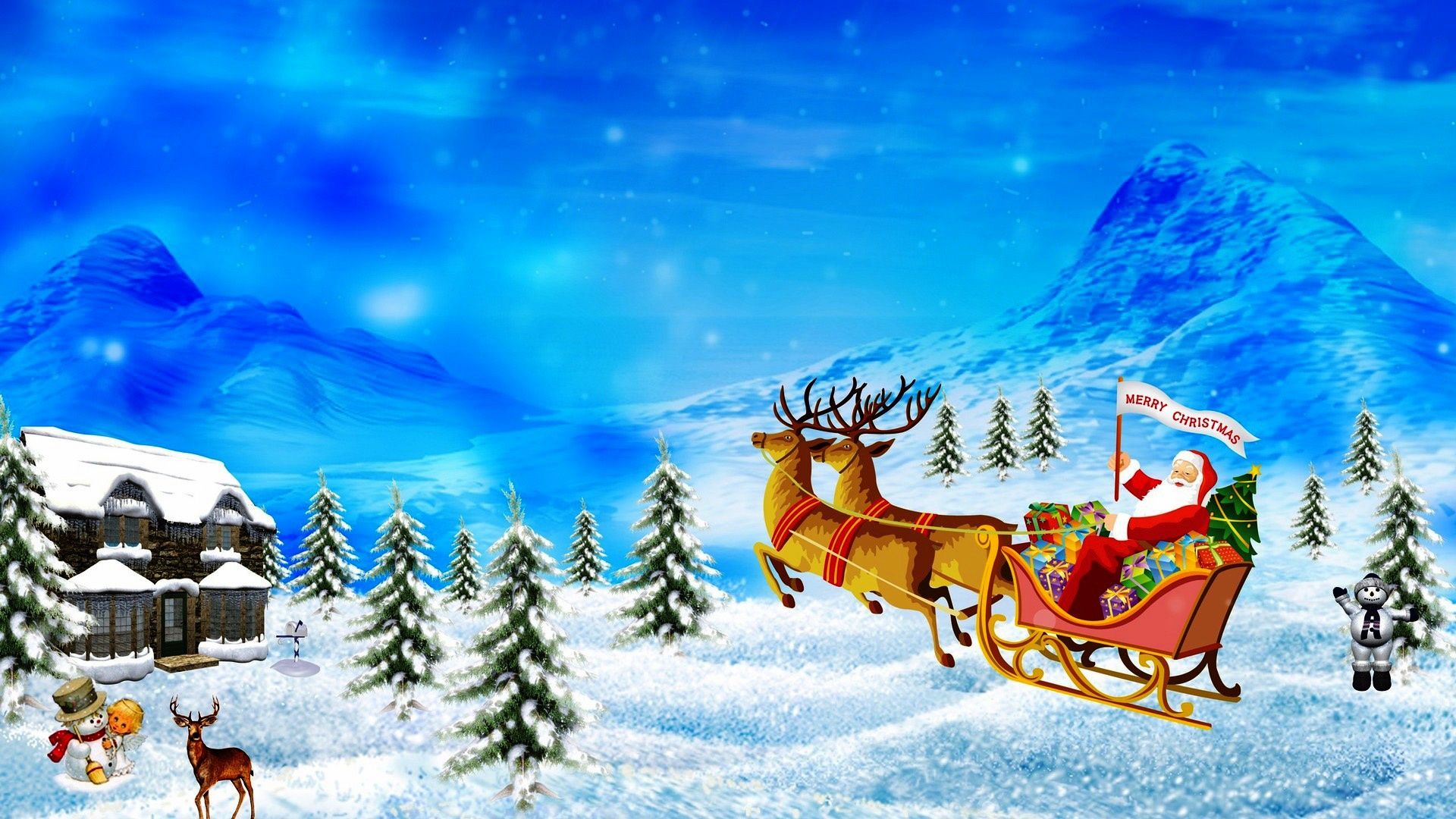 download santa claus is coming to town wallpaper gratuit wallpapers
